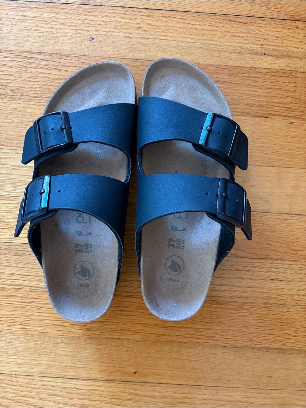 Birkenstock Platform Papillio Arizona Flex Sandals Black Size 37